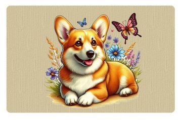Magnes piesek rasy Welsh Corgi pies pisek