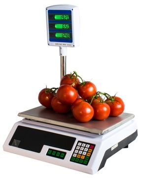 WAGA SKLEPOWA KALKULACYJNA 30kg AKU Z WYSIĘGNIKIEM