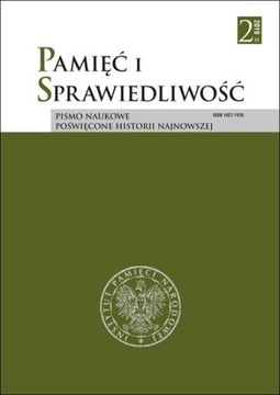 Pamięć i sprawiedliwość Pismo naukowe poświęcone historii najnowszej 2/2019