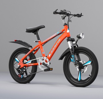 ДЕТСКИЙ ВЕЛОСИПЕД 16 ДЮЙМОВ ДИСКИ БОКОВЫЕ КОЛЕСА АМОРТИЗАТОР СВЕТОДИОДНАЯ КРЫШКА