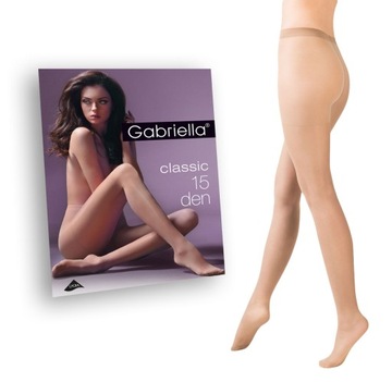Gabriella rajstopy lycra Classic 15DEN 2 nocciola