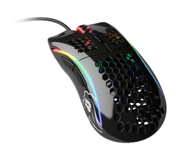 Mysz przewodowa gamingowa Glorious Model D Glossy Optyczna 12000 dpi Czarna
