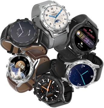 SMARTWATCH MĘSKI ZEGAREK DT70+ GPS TRACKING NFC WODOODPORNY IP68 EKG BT