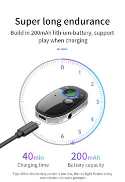 Adapter Bluetooth AUX Jack do radia samochodowego Odbiornik muzyki