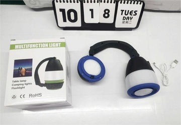 LAMPA TURYSTYCZNA LED BIWAKOWA POD NAMIOT RĘCZNA LATARKA