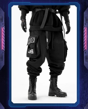 Мужские тактические брюки-карго Techwear с большими карманами 2023