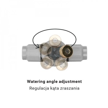 ВОДЯНАЯ ЗАВЕСА ТУМАННЫЙ ШЛАНГ 8M SPINNER САДОВАЯ ОРОШИТЕЛЬНАЯ СИСТЕМА 6x НАСАДКА