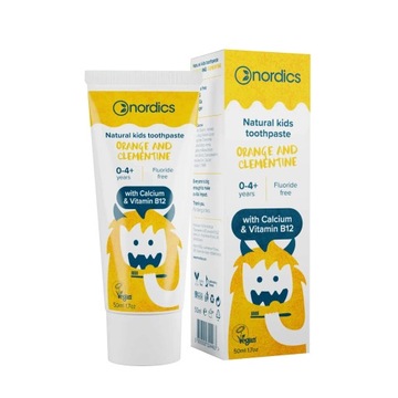 Pasta do zębów dla dzieci pomarańcza 50 ml Nordics