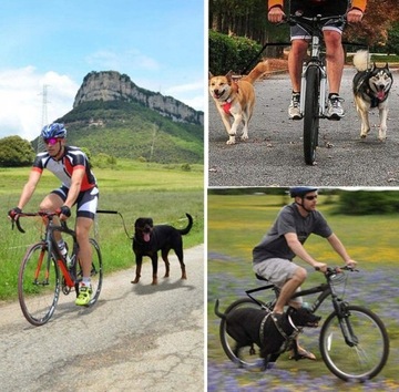 ПОВОДОК, РОЛИК, ВЕЛОСИПЕДНАЯ СТРЕЛКА ДЛЯ СОБАК, Сильные велосипедные прогулки