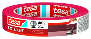 Taśma maskująca malarska tesa EXCELLENT 50m x 19mm
