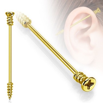 kolczyk INDUSTRIAL chrząstka piercing Helix i38