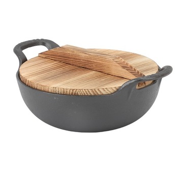 Wok ŻELIWNY duża patelnia potraw dań azjatyckich 20cm