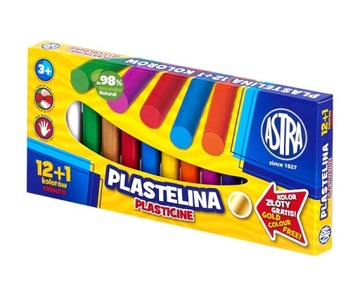 Plastelina 12+1 kolorów ASTRA - 1 kolor gratis