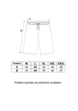 Spodenki męskie szorty kąpielowe plażowe sportowe kąpielówki roz. 5XL