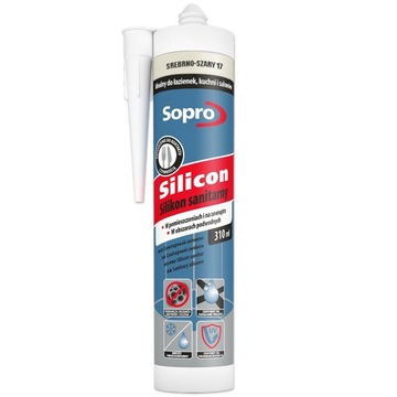 Silikon Sopro srebrno-szary 310 ml