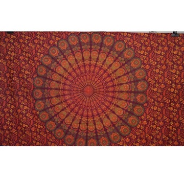 INDYJSKA NARZUTA KAPA OBRUS MANDALA 135x205 320A