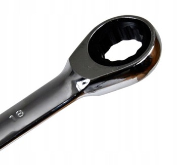 KLUCZ PŁASKO-OCZKOWY Z GRZECHOTKĄ 18mm Geko G10318