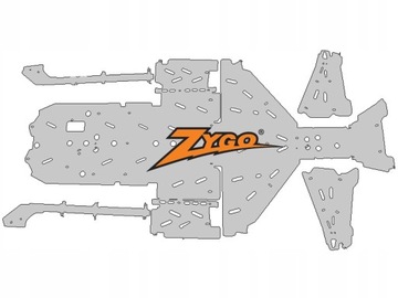 OSŁONY PODWOZIA SPODU ALUMINIOWE POLARIS RZR 1000