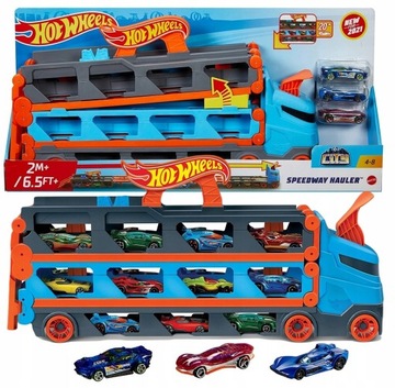Hot Wheels Race Track 2в1 Городской транспортер + 3 МАШИНЫ В БЕСПЛАТНЫЙ ПОДАРОК