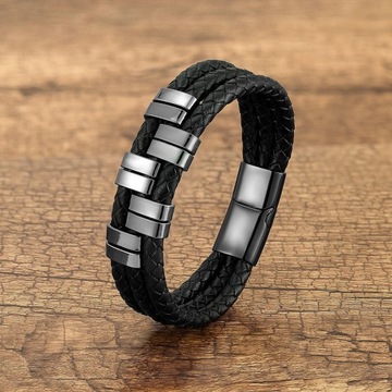 Кожаный браслет ИМЕНА даты с ГРАВИРОВКОЙ 316Л