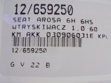 AROSA VSTŘIKOVAČE 030906031E KPL 1,0 0280155731