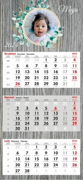 1 трехсторонний фотокалендарь на 2024 год с вашими фотографиями