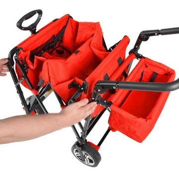 ДЕТСКАЯ ТРАНСПОРТНАЯ КОЛЯСКА ДЛЯ ОТДЫХА, СКЛАДНОЙ ВЕРХ, РЕМНИ, HECHT 50006