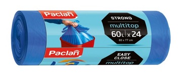 Paclan Worki Na Śmieci Multitop Strong 60L 24 szt