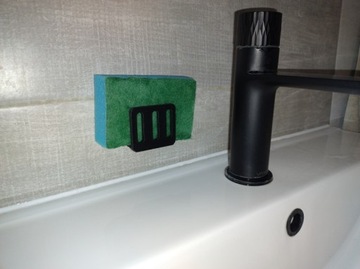 Держатель губки V1 для кухонной мойки, черный