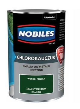 Farba chlorokaucz NOBILES zielony mchowy 0,9L