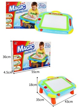 ОБРАЗОВАТЕЛЬНАЯ ТВОРЧЕСКАЯ ДОСКА ДЛЯ РИСОВАНИЯ СТОЛ 2 В 1 НАБОР ДЛЯ РИСОВАНИЯ