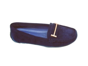 ЛОФЕРЫ ЖЕНСКИЕ ЗАМШЕВЫЕ Темно-синие, размер 40