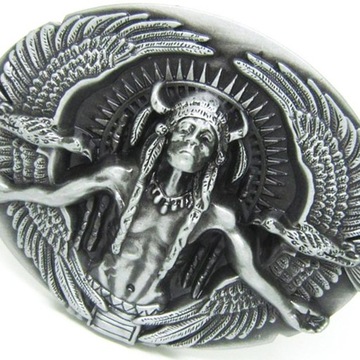 Retro Indian Eagle Shaped Pattern Zinc Silver