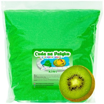 Kolorowy Cukier Do Waty Cukrowej do Maszyny Smakowy KIWI Zielony 500g