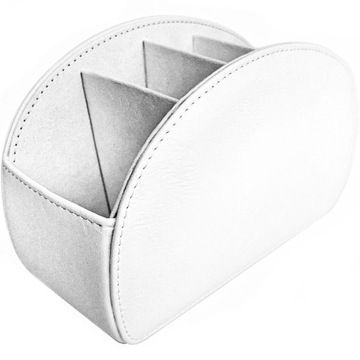 БЕЛЫЙ КОЖАНЫЙ ОРГАНАЙЗЕР MOZOS RCH-1 ДЛЯ ПУЛЬТОВ ПУЛЬТОВ ПРЕМИУМ УПРАВЛЕНИЯ В УДОБНЫЙ ПОДАРОК