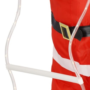 ДЕД МОРОЗ НА ЛЕСТНИЦЕ LED ЛАМПЫ XXL 90см