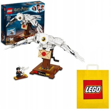 LEGO HARRY POTTER HEDWIGA ZESTAW SOWA 75979 + TORBA NA PREZENT