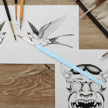 НАБОР КИСТЕЙ ДЛЯ МЕЛКИХ ДЕТАЛЕЙ, 11 ШТ. ТОНКАЯ КИСТЬ ДЛЯ ЖИВОПИСИ МАСЛОМ ARTIS