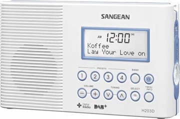 RADIO PRZENOŚNE Z LATARKĄ SANGEAN H203 BIAŁE