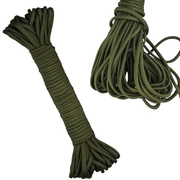 Linka survivalowa Paracord 31 metrów Warvil Olive