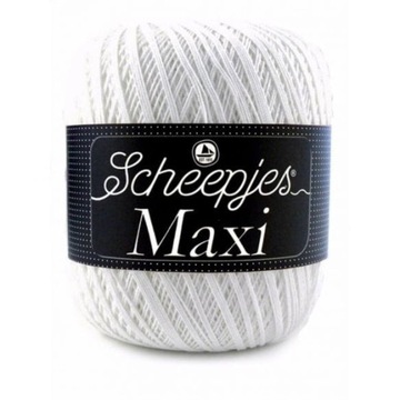 Kordonek Scheepjes Maxi / 106 śnieżna biel /100 g
