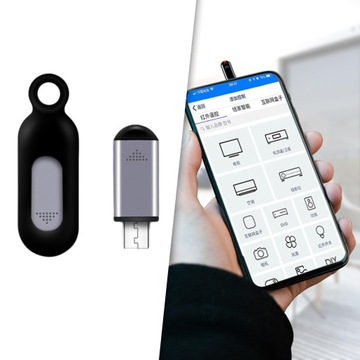 Тип C Plug and Play ИК-контроллер с интеллектуальным пультом дистанционного управления Micro-USB Серый