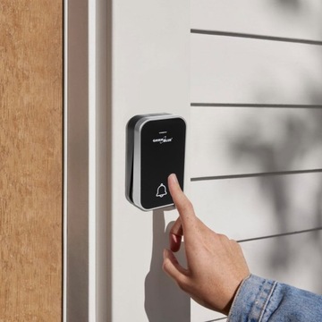 DZWONEK BEZPRZEWODOWY KINETYCZNY 38 MELODII CZARNY GREENBLUE GB157 B