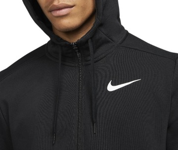 Nike Bluza Sportowa Męska Dry-Fit Czarna Rozpinana z Kapturem M