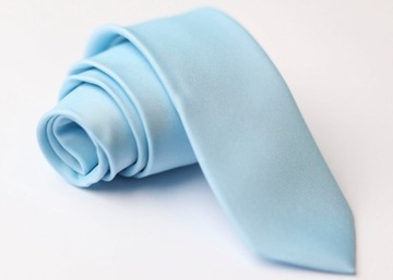 KRAWAT ŚLEDŹ WĄSKI BŁĘKITNY ELEGANCKI SLIM BŁĘKIT