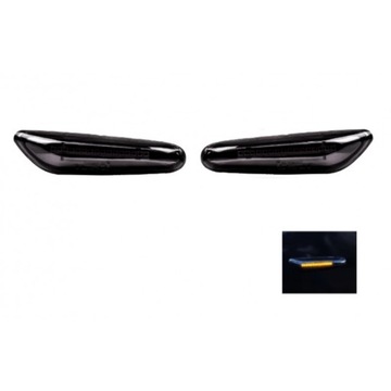 BMW E60, E61 Obrysówki LED kierunek czarne 2szt