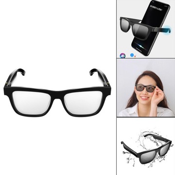 Беспроводные умные очки со встроенным микрофоном Стерео-вкладыши-гарнитура Поляризованные прозрачные