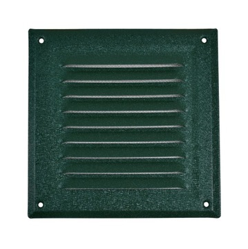 KRATKA WENTYLACYJNA KOMINOWA 17X17 CM RAL 6020 ZIELONY TLENKOWY POŁYSK