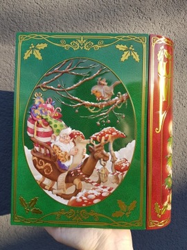 Книга-контейнер 24х21х9 см. День Святого Николая, Рождественский подарок