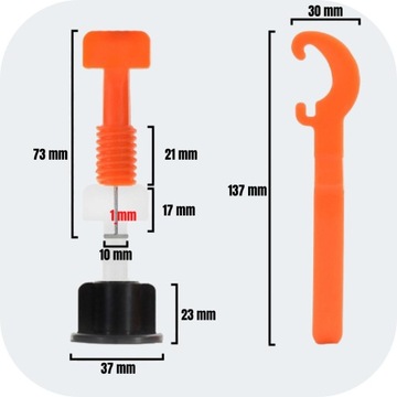 КОМПЛЕКТ САМОВЫРАВНИВАЮЩЕЙСЯ СИСТЕМЫ ЗАЖИМ ДЛЯ УКЛАДКИ ПЛИТКИ ВЫРАВНИВАНИЕ